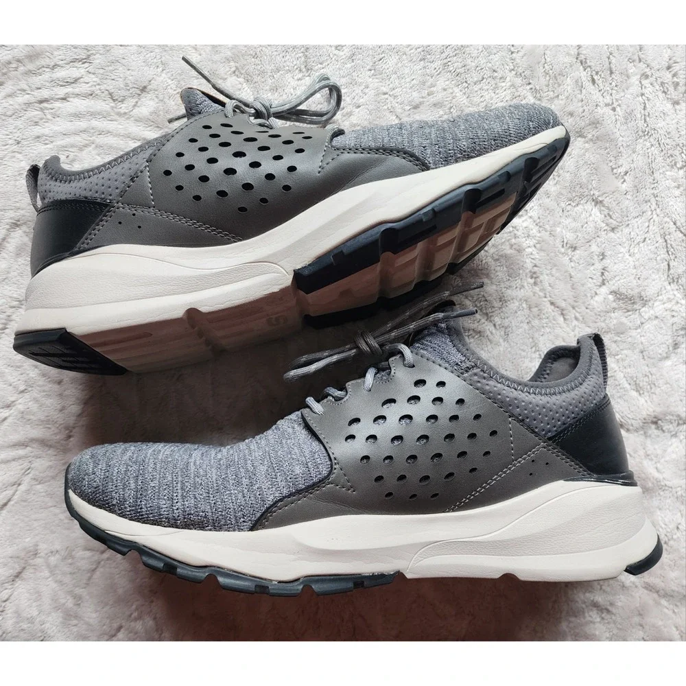 Skechers Relven-Velton Wide Fit Memory Foam Mens Grey Sneakers 11.5 65539